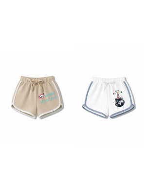 Bambify Kids Bottom 2 Piece Set F1 Racing & France Beige & White 9-10 Years bamboo cotton kids clothing India