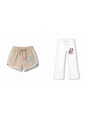 Bambify Kids Bottom 2 Piece Set F1 Racing & Cheetah Beige & White 5-6 Years bamboo cotton kids clothing India