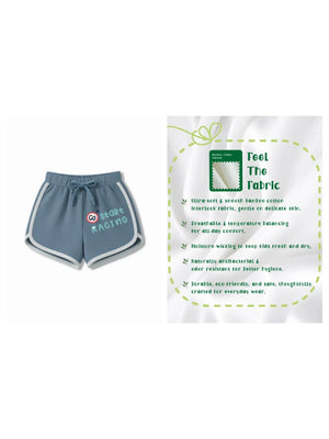 Bambify Kids Bottom 2 Piece Set F1 Racing & Unicorn Dusty Blue & Light Blue 3-4 Years bamboo cotton kids clothing India