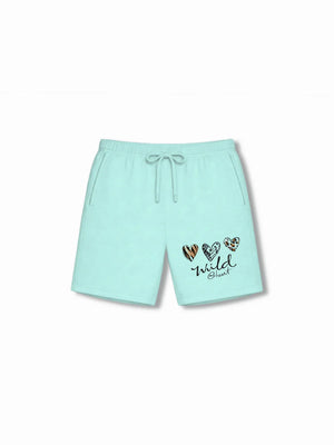 The Lion Beige & Light Blue Kids Shorts Set Size 7-8 Bamboo Cotton ‚ Bambify India