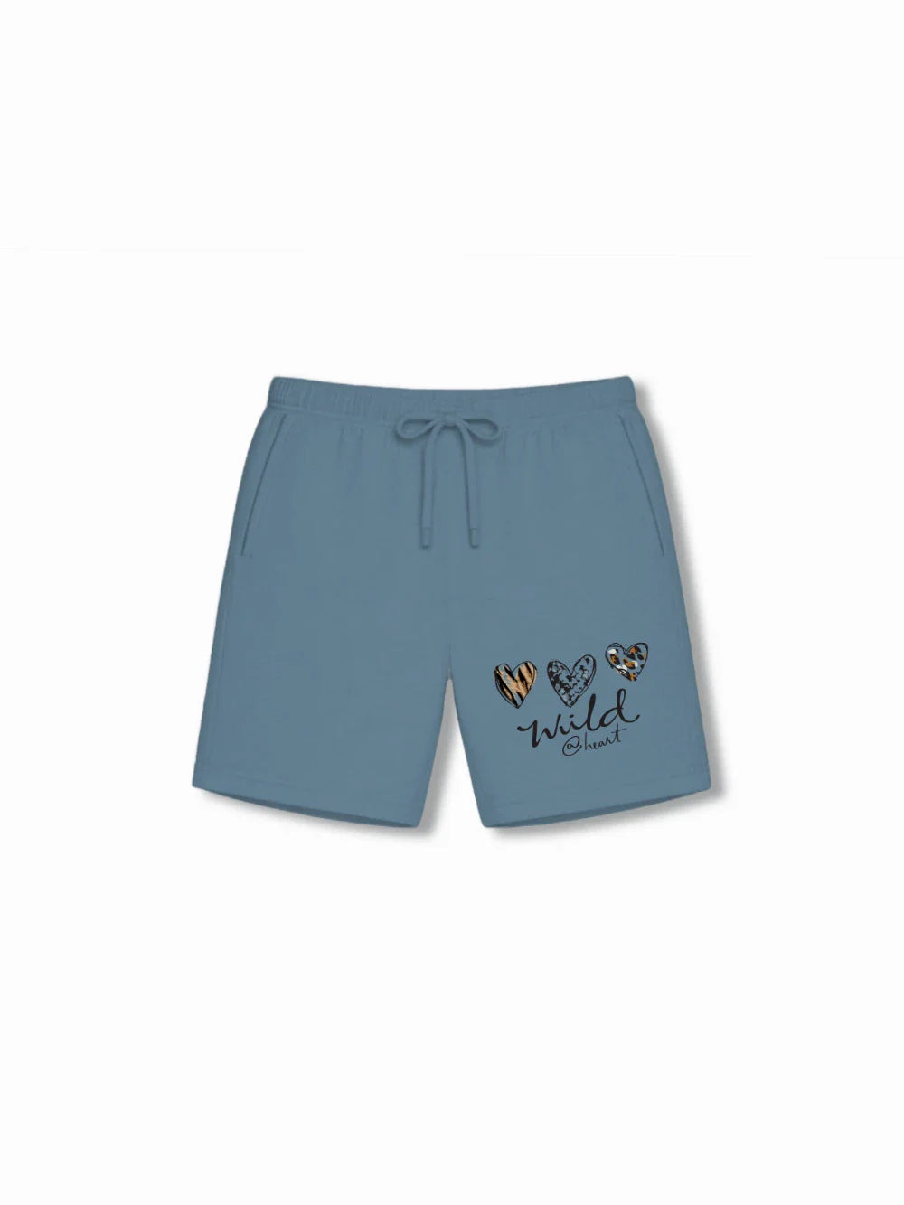 The Lion Light Blue & Dusty Blue Kids Shorts Set Size 7-8 Bamboo Cotton ‚ Bambify India