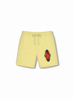 BMX Racing Dusty Blue & Yellow Kids Tshirt & Shorts Set Size 7-8 Bamboo Cotton ‚ Bambify India