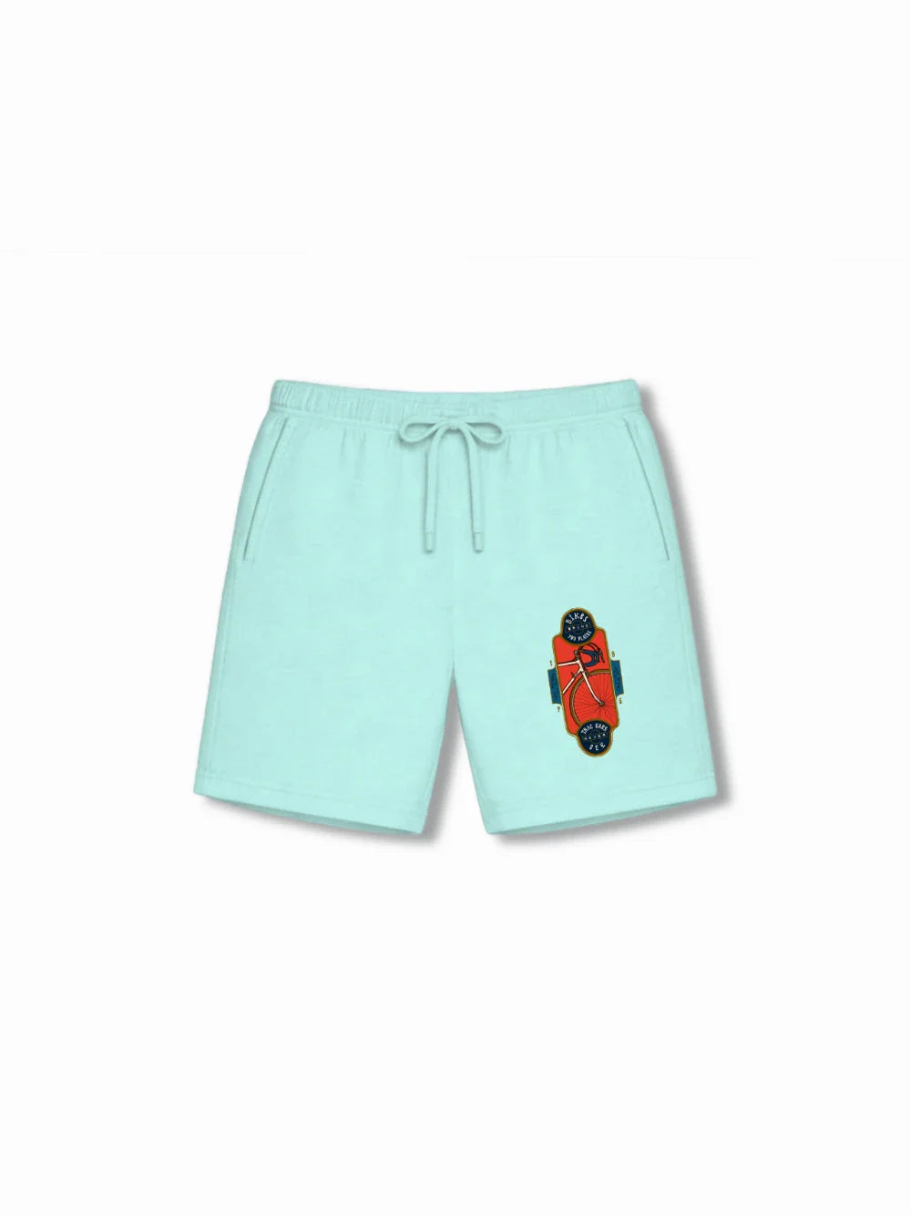BMX Racing Beige & Light Blue Kids Tshirt & Shorts Set Size 7-8 Bamboo Cotton ‚ Bambify India