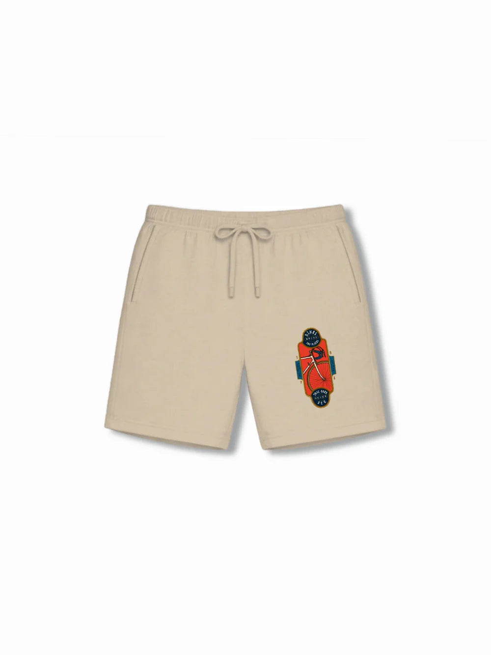 BMX Racing White & Beige Kids Tshirt & Shorts Set Size 9-10 Bamboo Cotton ‚ Bambify India
