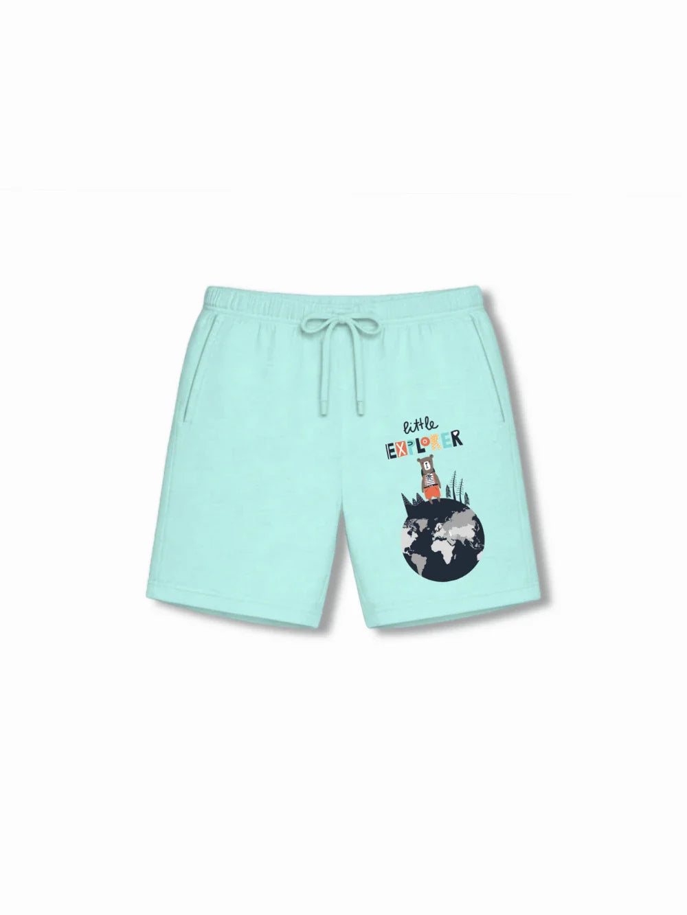 London Beige & Light Blue Kids Tshirt Set Size 11-12 Bamboo Cotton ‚ Bambify India