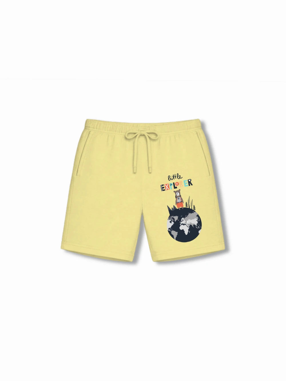 Bambify Kids Bottom 2 Piece Set London & Eurasia Yellow & Light Blue 3-4 Years bamboo cotton kids clothing India