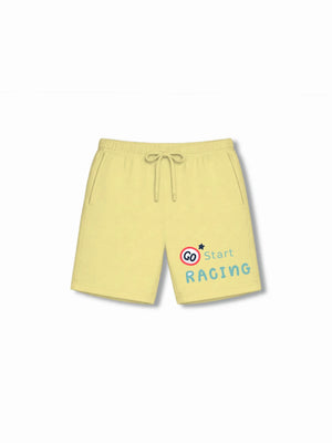 Bambify Kids Bottom 2 Piece Set London & F1 Racing Beige & Yellow 7-8 Years bamboo cotton kids clothing India