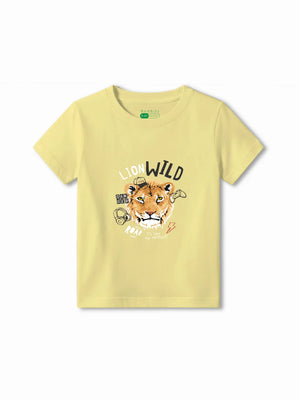 The Lion Yellow & White Kids Tracks Set Size 5-6 Years ‚ Bambify India