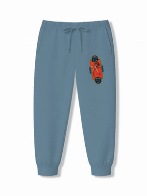 BMX Racing Light Blue & Dusty Blue Kids T-Shirt & Tracks Set Size 7-8 Years ‚ Bambify India