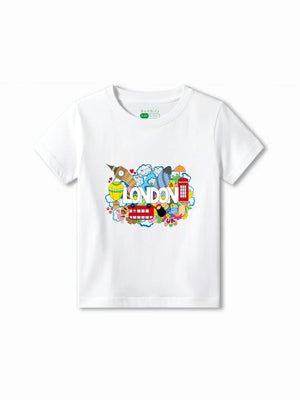 London White & Beige Kids Joggers Set Size 5-6 Years ‚ Bambify India