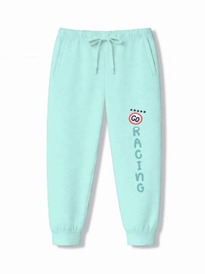 Bambify Eco Friendly Sustainable Kids Joggers Set ‚ F1 Racing Beige & Light Blue Bambify India Beige 7-8 Years bamboo cotton kids clothing India