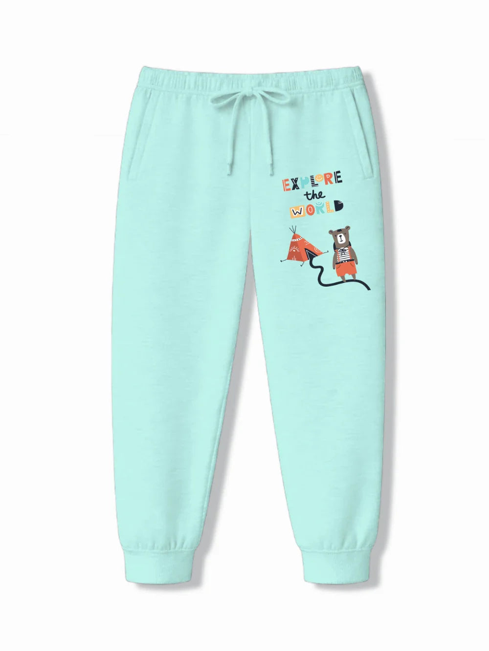 Australia Beige & Light Blue Kids T-Shirt & Joggers Set Size 11-12 Years ‚ Bambify India