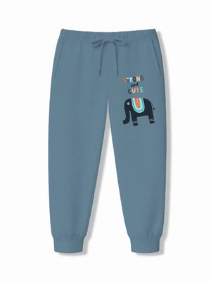 Animal World Light Blue & Dusty Blue Kids T-Shirt & Joggers Set Size 7-8 Years ‚ Bambify India