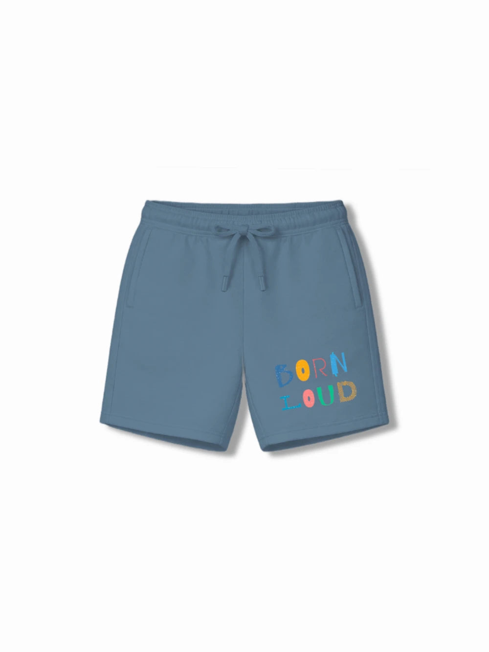 Bambify Antibacterial Odour Free Drop Shoulder Shorts Set ‚ Noise Yellow & Dusty Blue Bamboo Bambify India Yellow 7-8 Years bamboo cotton kids clothing India