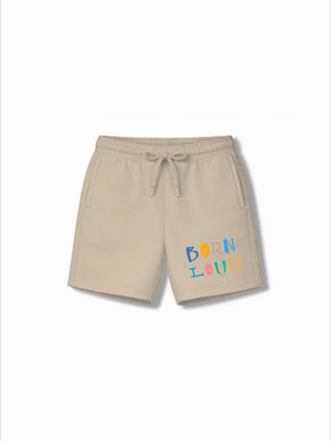 Noise White & Beige Drop Shoulder Shorts Set Size 7-8 Years Bamboo Cotton ‚ Bambify India