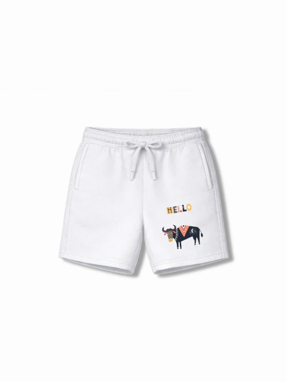 Eurasia Beige & White Drop Shoulder T-shirt & Shorts Set Size 9-10 Years Bamboo Cotton ‚ Bambify India