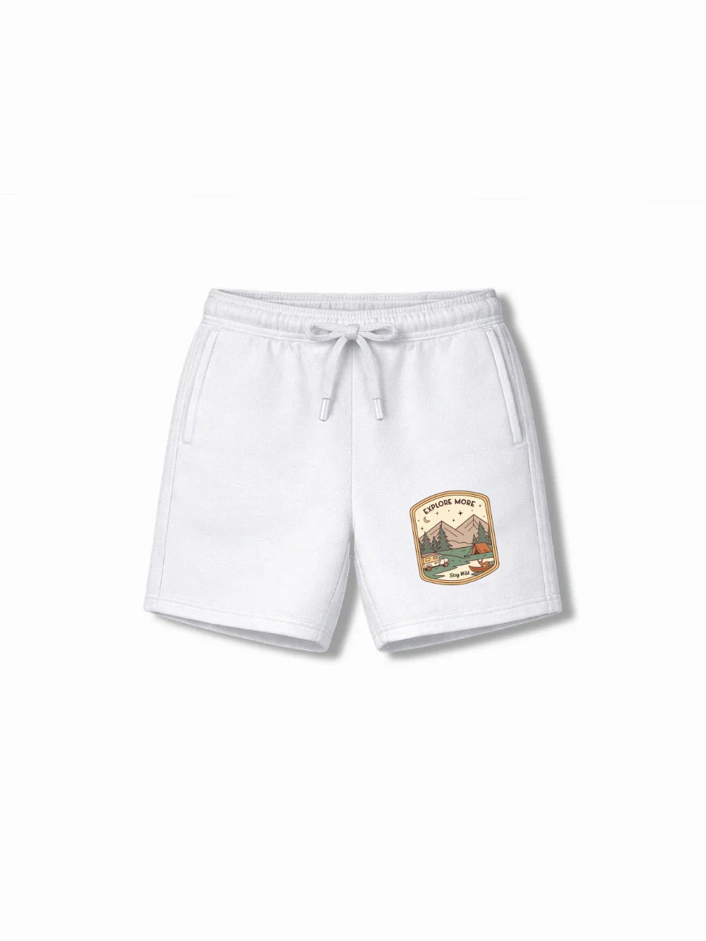 Urban Style Beige & White Low Shoulder T-shirt & Shorts Set Size 7-8 Years Bamboo Cotton ‚ Bambify India