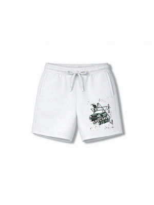 Super Fast Beige & White Oversized T-shirt & Shorts Set Size 9-10 Years Bamboo Cotton ‚ Bambify India