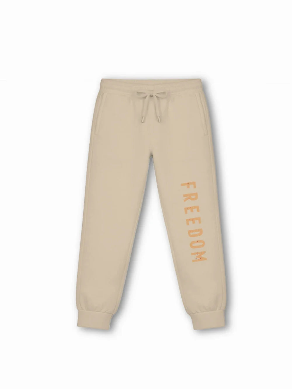 Born to Ride White & Beige Kids Tracks Set Size 7-8 Years Bamboo Cotton ‚ Bambify India