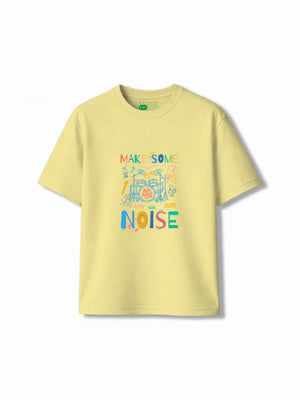 Noise Yellow & Dusty Blue Kids Tracks Set Size 5-6 Years Bamboo Cotton ‚ Bambify India