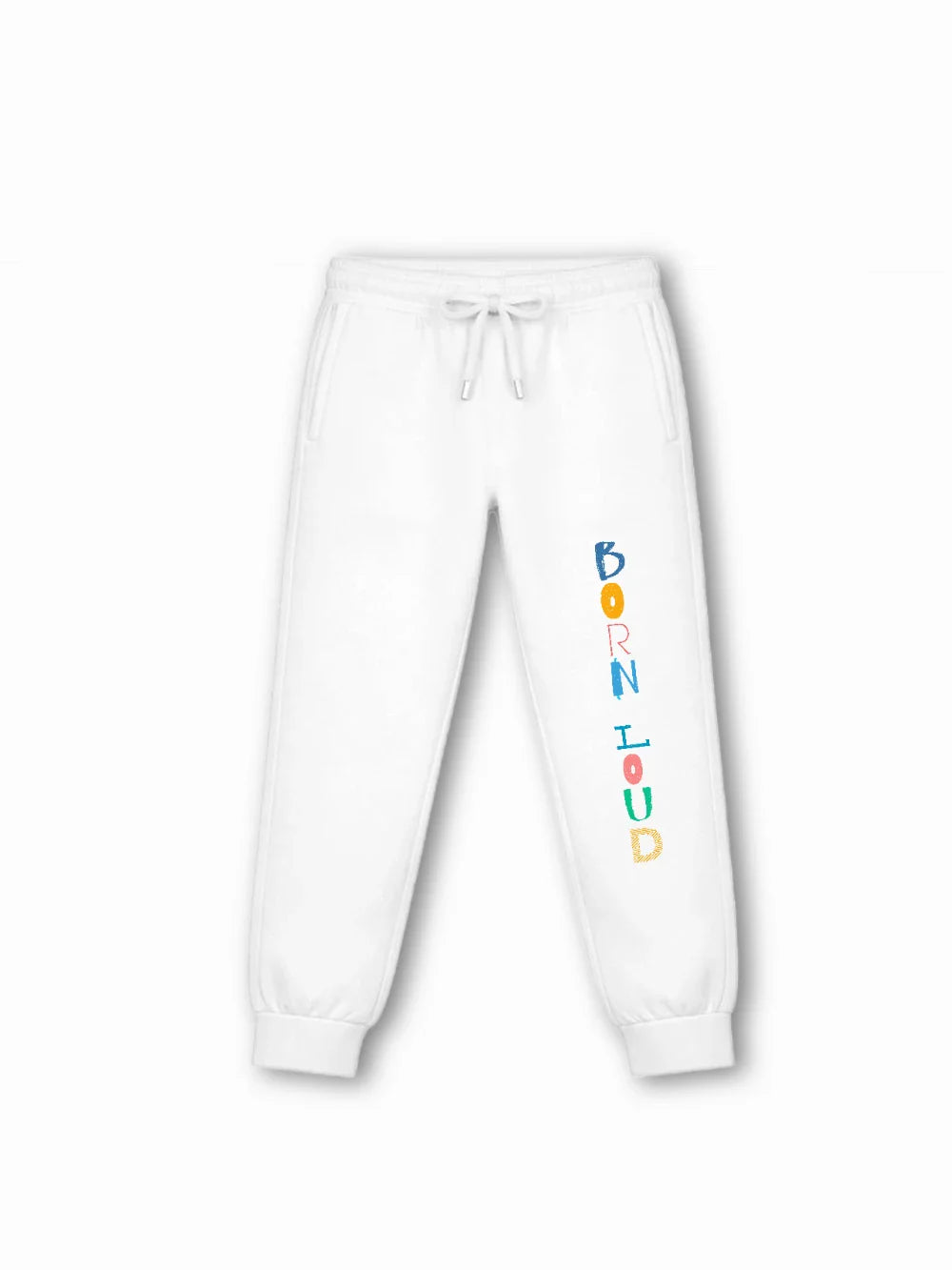 Noise Beige & White Kids Tracks Set Size 7-8 Years Bamboo Cotton ‚ Bambify India