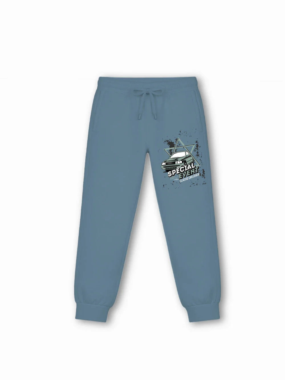 Super Fast Light Blue & Dusty Blue Kids Tracks Set Size 7-8 Years Bamboo Cotton ‚ Bambify India