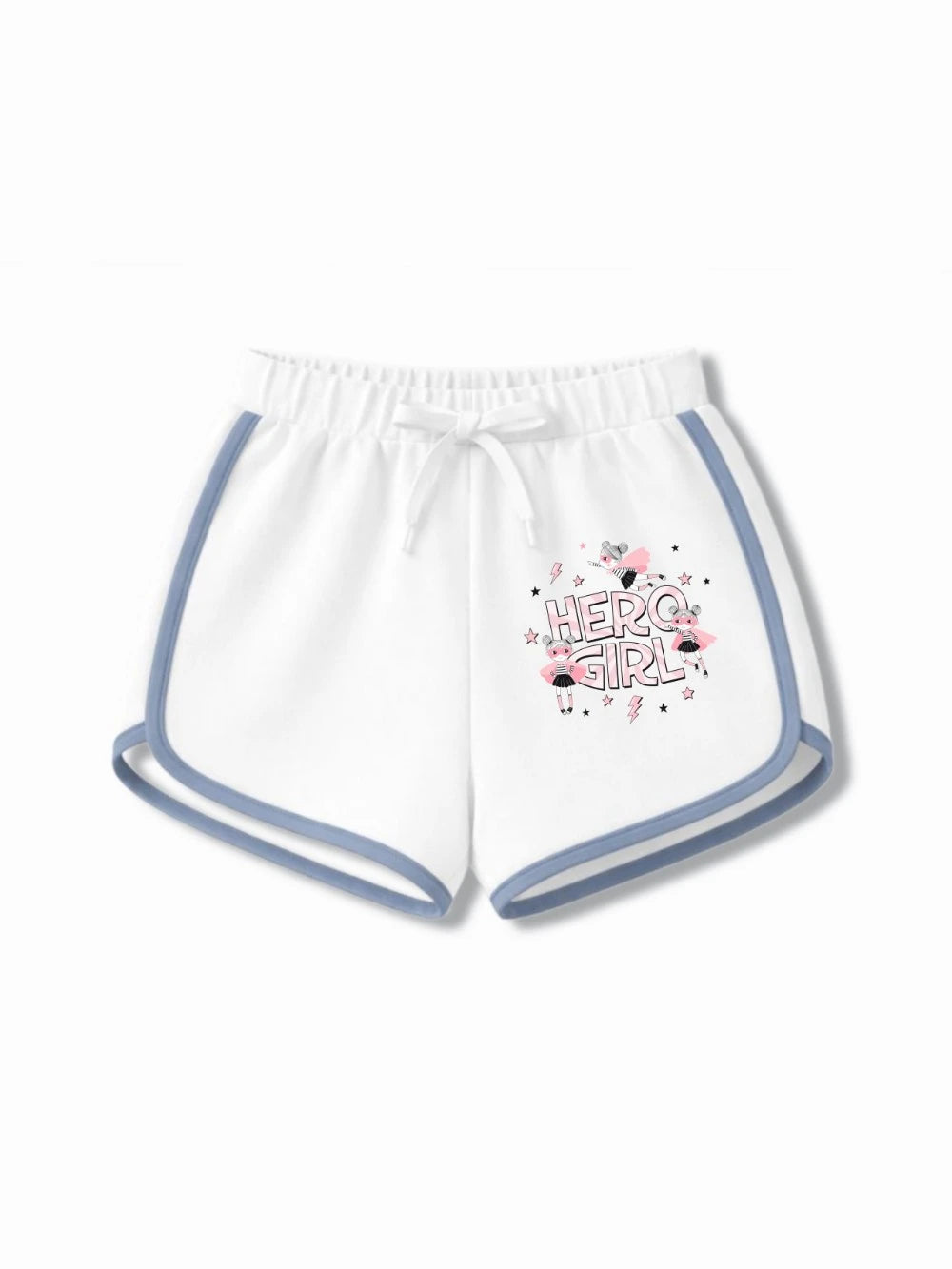 Bambify Stylish Girls Crop Set ‚ Super Girl Beige & White Bamboo Cotton Bambify India Beige 9-10 Years bamboo cotton kids clothing India