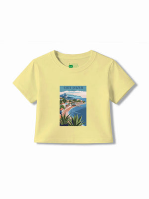 Bambify Kids T-Shirt Set Unicorn & France White & Yellow 11-12 Years bamboo cotton kids clothing India