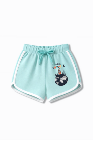 Bambify Kids Bottom 2 Piece Set F1 Racing & France Beige & Light Blue 3-4 Years bamboo cotton kids clothing India