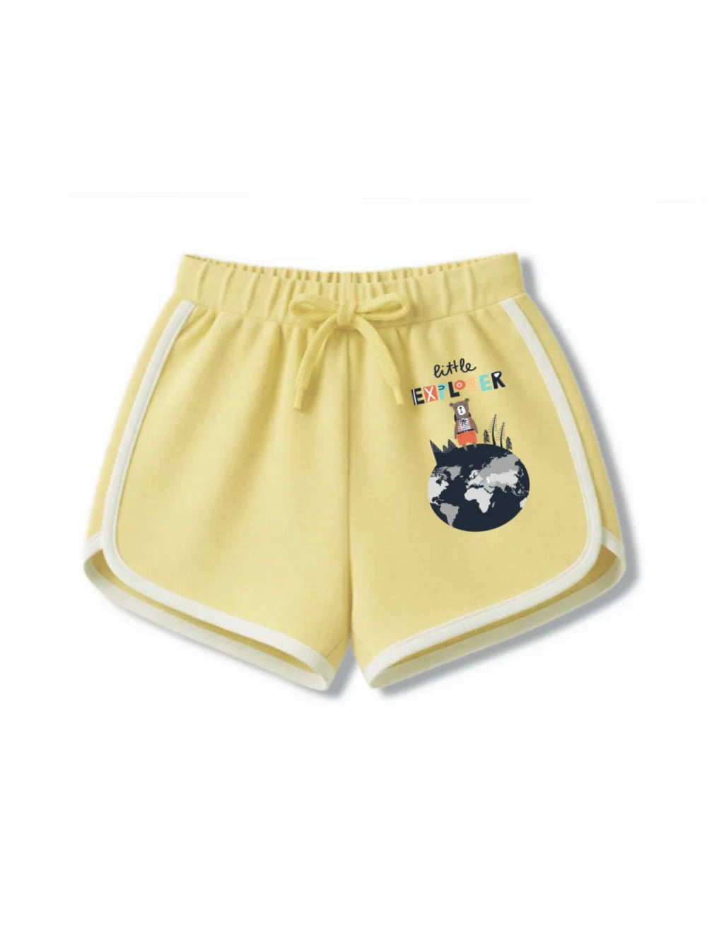 France All Yellow Girls Crop Top Set Size 7-8 Years Bamboo Cotton ‚ Bambify India