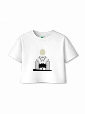 Bambify Kids T-Shirt Set Art & Italy White & Yellow 5-6 Years bamboo cotton kids clothing India