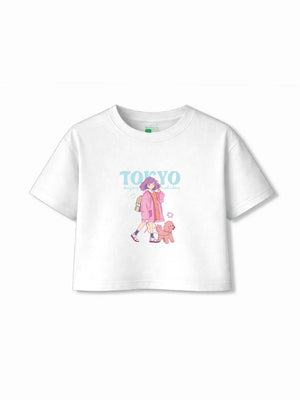Bambify Kids T-Shirt Set Tokyo & Unicorn White & Yellow 11-12 Years bamboo cotton kids clothing India