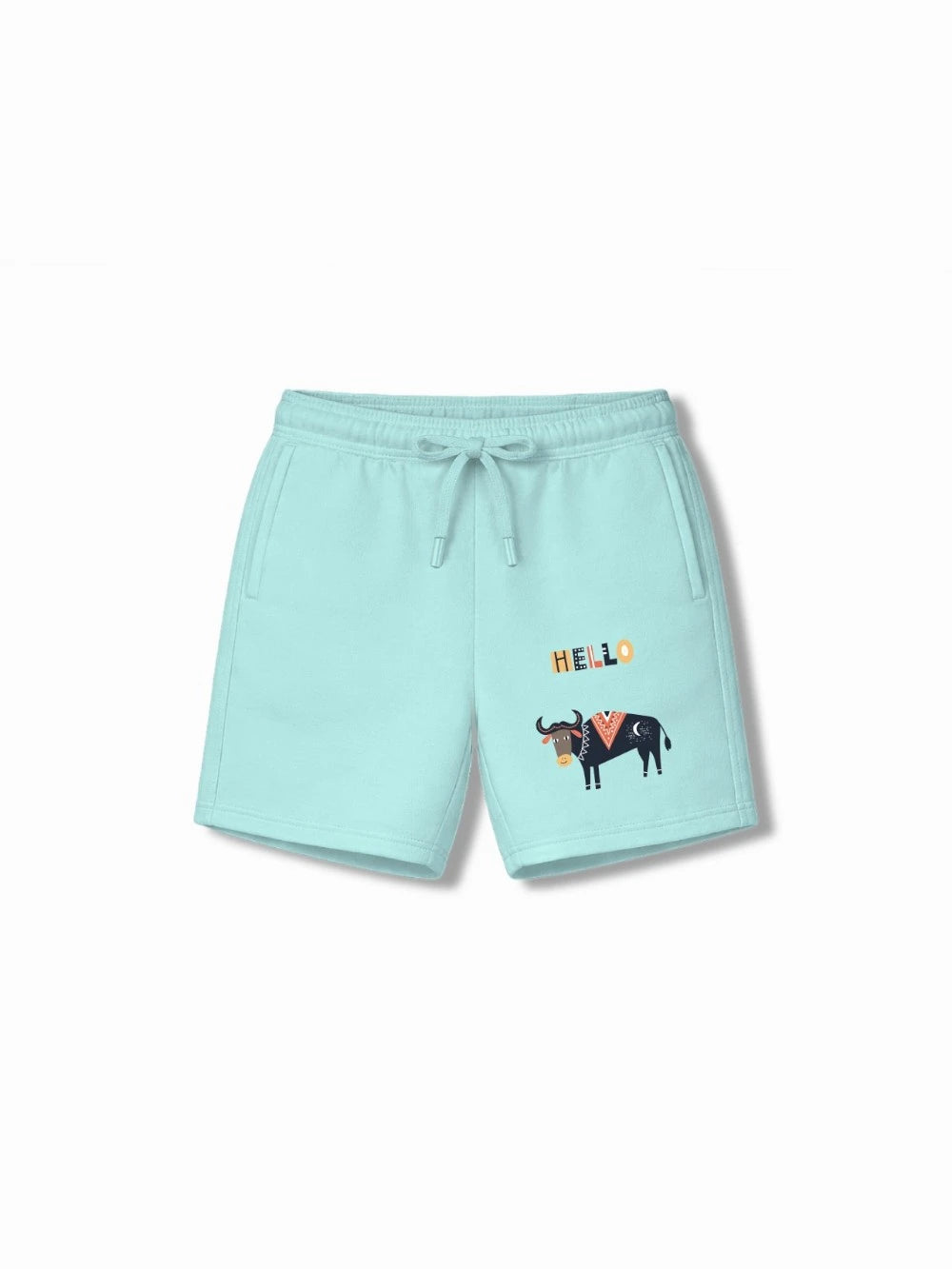 Bambify Kids Bottom 2 Piece Set London & Eurasia Yellow & Light Blue 3-4 Years bamboo cotton kids clothing India