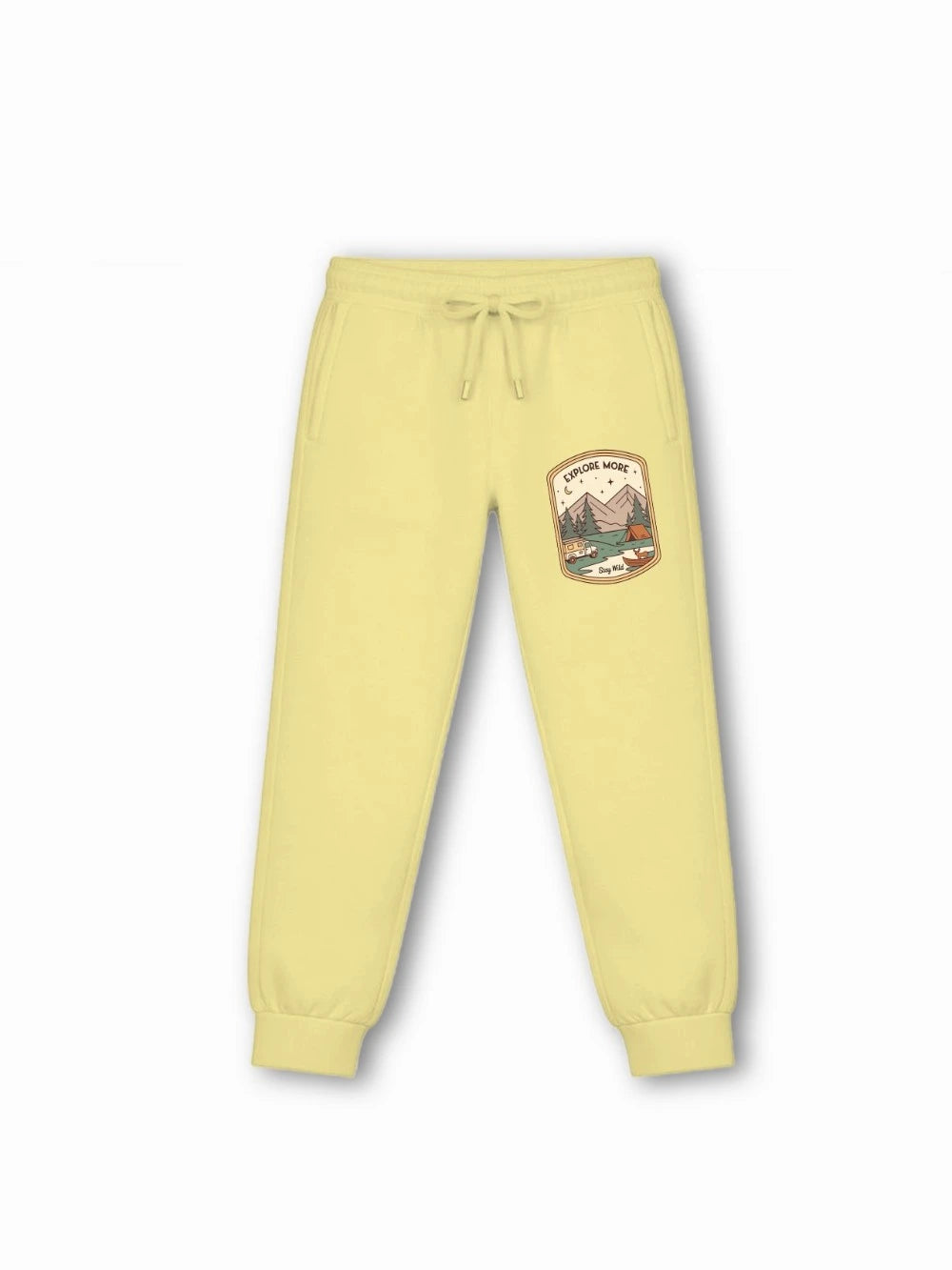 Bambify Kids Bottom 2 Piece Set Urban Style & Eurasia Yellow & Beige 3-4 Years bamboo cotton kids clothing India