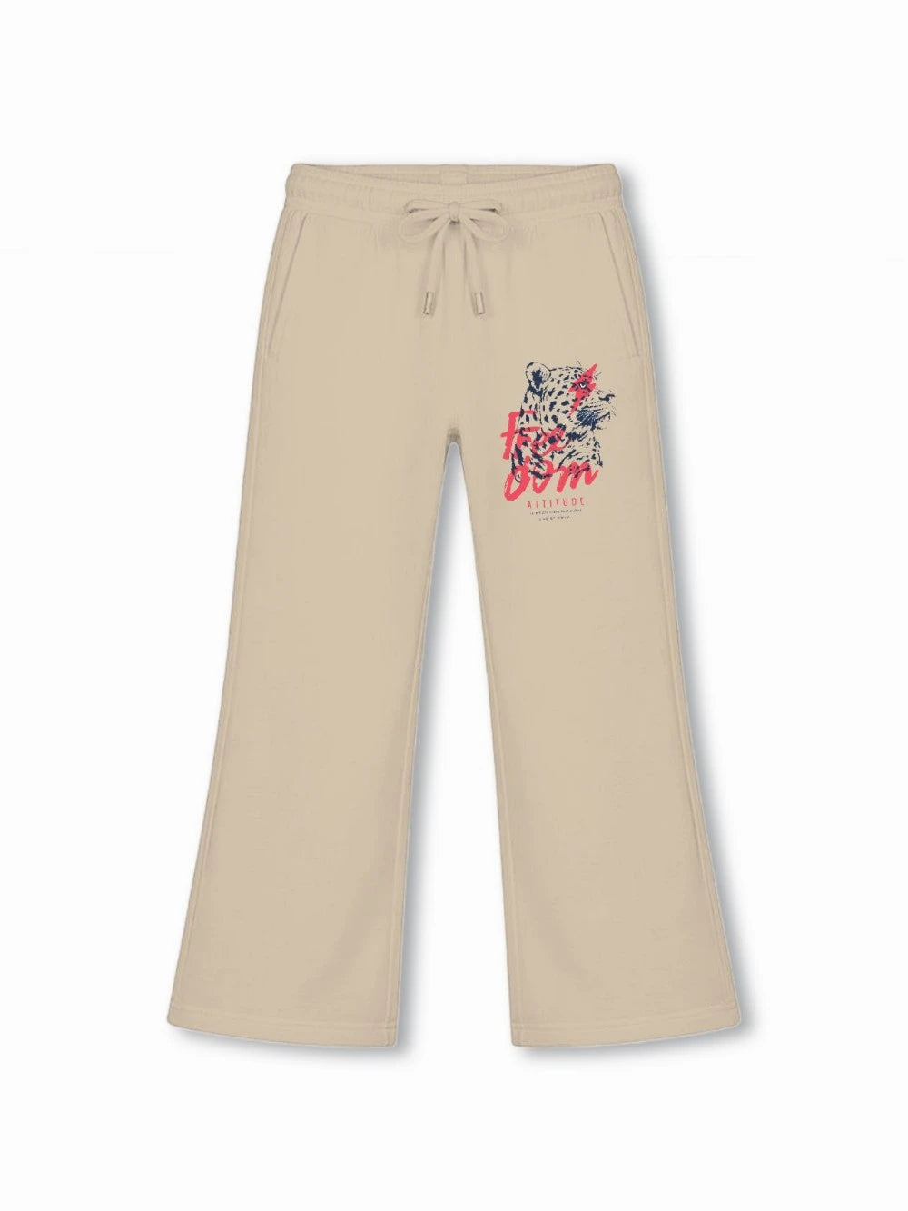 Bambify Kids Bottom 2 Piece Set F1 Racing & Cheetah Dusty Blue & Beige 7-8 Years bamboo cotton kids clothing India