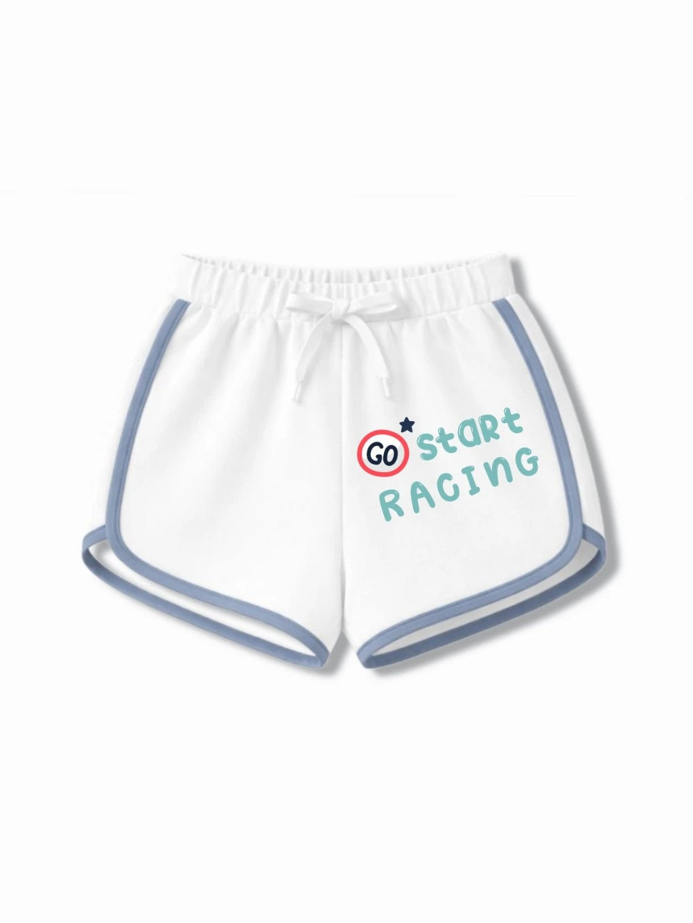Bambify Kids Bottom 2 Piece Set F1 Racing & France White & Light Blue 5-6 Years bamboo cotton kids clothing India
