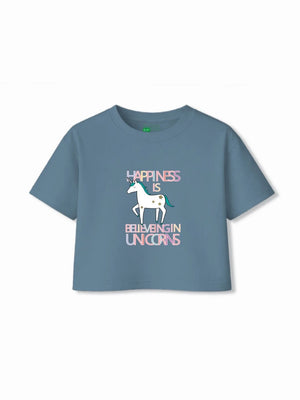 Bambify Kids T-Shirt Set Spanish & Unicorn White & Dusty Blue 9-10 Years bamboo cotton kids clothing India