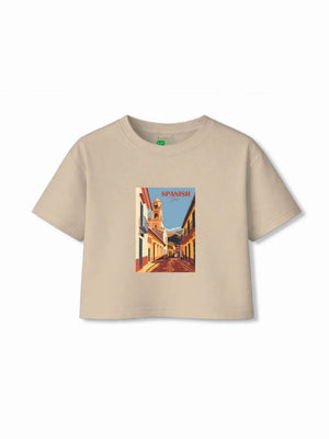 Bambify Kids T-Shirt Set Tokyo & Spanish Dusty Blue & Beige 11-12 Years bamboo cotton kids clothing India