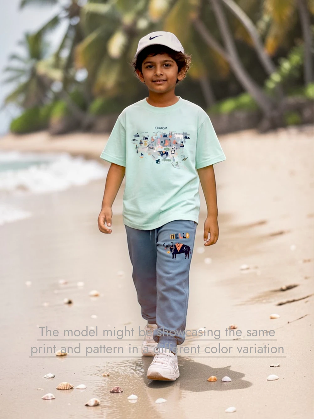 Bambify Best Kids Tracks Set Naturally Pure ‚ Eurasia Beige & White Bamboo Cotton Bambify India Beige 9-10 Years bamboo cotton kids clothing India
