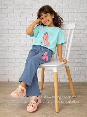 Bambify Premium Girls Crop Set Gift ‚ Tokyo White & Beige Bamboo Cotton Bambify India White 9-10 Years bamboo cotton kids clothing India